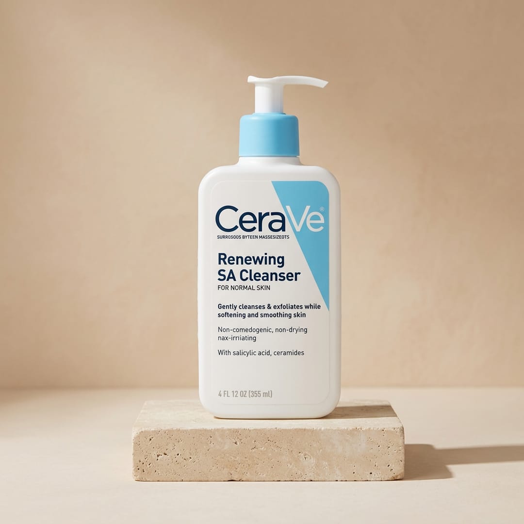 CeraVe Renewing SA Cleanser – Deep Cleansing & Gentle Exfoliation for Smooth, Healthy Skin