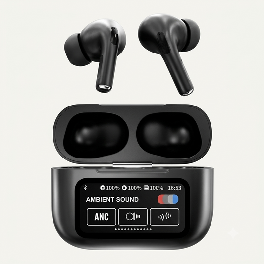 🎧 A9 Wireless Earbuds – White & Black Color Available