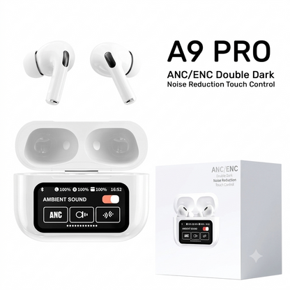 🎧 A9 Wireless Earbuds – White & Black Color Available