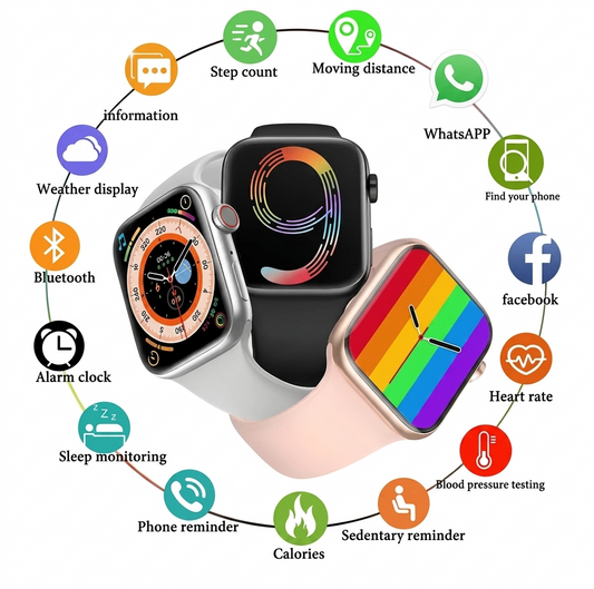 I9 Smart Watch – Style Bhi, Smart Features Bhi!  Description: